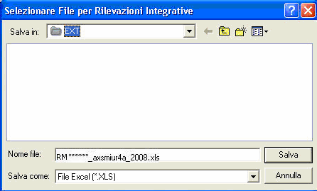 Verrà automaticamente aperto il file Excel al termine della generazione. N.B.