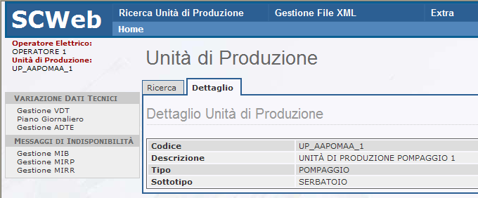 12 di 49 Per selezionare una UP è sufficiente cliccare sulla riga corrispondente nella tabella dei risultati.