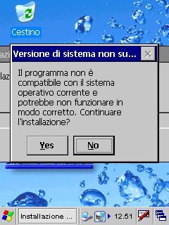 exe ed attendere l avvio della procedura di installazione. Leggere con attenzione le avvertenze e la licenza d uso che compariranno nelle schermate seguenti.