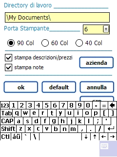 La finestra principale d e l p r o g r a m m a contiene 8 pulsanti riguardanti le varie funzioni oltre che il tasto di uscita e quello di about.