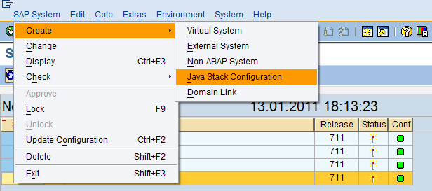 SAP_XI_CONFIGURATOR Che si traducono come sotto Ritornare sul domain