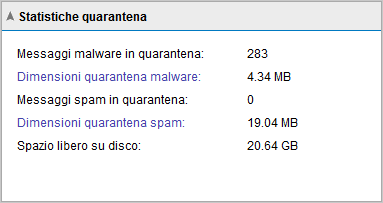 Servizi Schermata 22: I servizi di GFI MailEssentials L area Servizi visualizza lo stato dei servizi di GFI MailEssentials. : indica che il servizio è avviato. : indica che il servizio è arrestato.