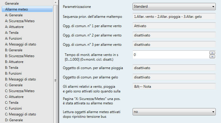 L'apparecchio conta il numero di telegrammi inviati nell'intervallo di tempo parametrizzato.