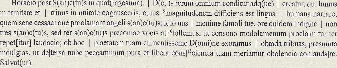 Scrittura merovingica Missale Gallicanum Bibl.