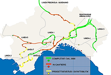 INTERVENTI SULLA RETE METROPOLITANA Comune Napoli/ANM Linea Metro 1; Linea Metro 6