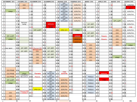 Sono inoltre previste le seguenti sospensioni dell attività didattica: - 7 dicembre 2015-11,12,13 febbraio 2016-23 aprile 2016 ORARIO DI ACCESSO AL