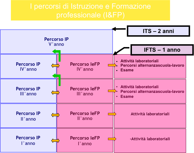 La Regione assicura l articolazione di percorsi di Istruzione e Formazione Professionale (IeFP) di durata