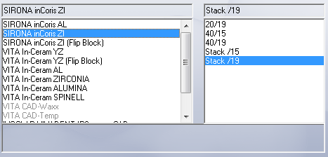 6 Molaggio Sirona Dental Systems GmbH Molaggio a pila con inlab (oppure unità di molaggio CEREC 3) Codice a barre non acquisito Qualora non fosse stato possibile acquisire il codice a barre con lo