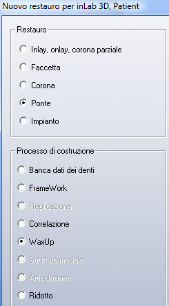 Sirona Dental Systems GmbH 8 Tipi di restauro e procedure di costruzione 8.3 