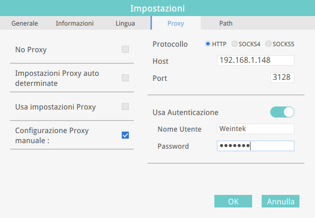 Stabilire una connessione con EasyAccess 2.0 attraverso un proxy, richiede tuttavia impostazioni addizionali nel programma client di EasyAccess 2.0 e/o nell HMI.