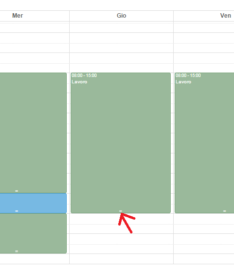 Dopo aver creato un Turno si viene rimandati nella pagina con l elenco dei Turni. A questo punto si può aggiungere o modificare lo schema orario settimanale cliccando sul simbolo calendario.