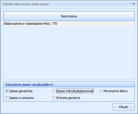 160 NOVA Condominio Questi modelli possono essere modificati direttamente dall utente utilizzando l elaboratore di testi Scriba, attivabile dalla sezione Modifica testi base. 7.1.7 Descrizione spese All'interno di questa sezione è possibile inserire e modificare le descrizioni delle spese e decidere per quali tipi di spese renderle disponibili.