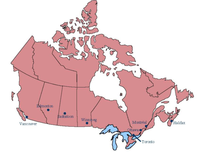 Principali distretti biotecnologici in Canada Montréal (Quebec) rappresenta il più importante distretto biotecnologico canadese.