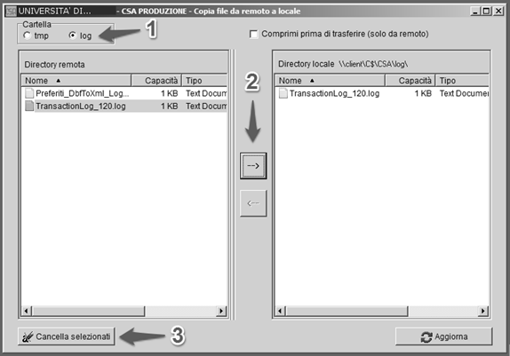 4.2 Trasferimento file Per consentire alle applicazioni di leggere o scrivere file, all interno del disco locale della postazione di lavoro, le risorse disco locali sono normalmente visibili anche