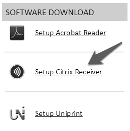 it Facendo click sul link Setup Citrix Receiver viene proposto il download del pacchetto di installazione: CitrixOnlinePluginWeb.