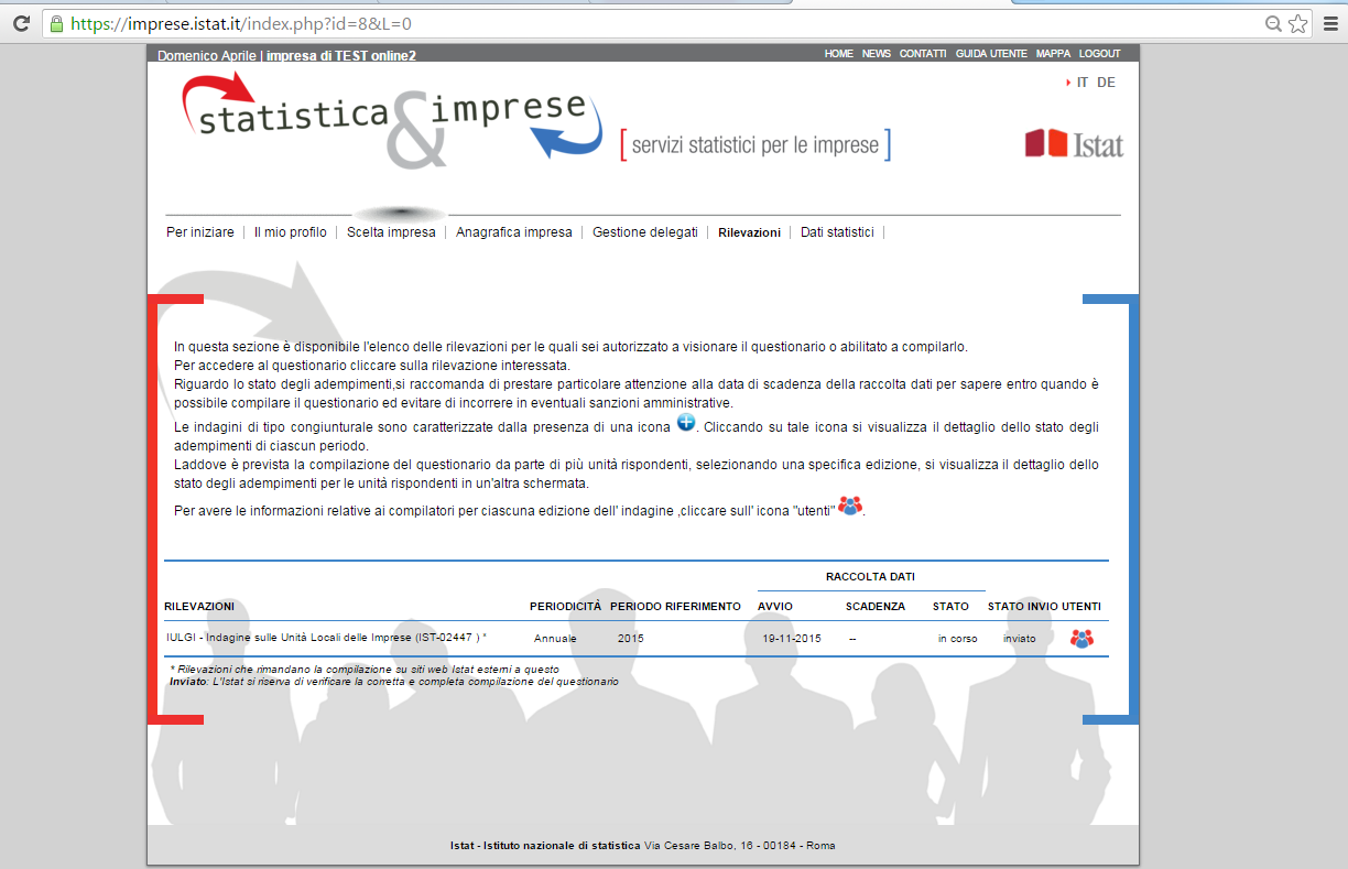 1. INTRODUZIONE L Indagine sulle unità locali delle imprese prevede che l Impresa fornisca all Istat le informazioni richieste per via informatica, tramite compilazione e trasmissione del