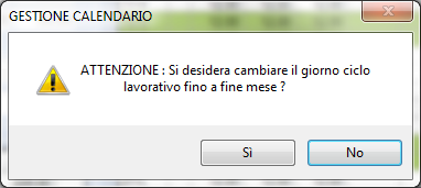 Dal mese successivo la procedura provvedere a gestire automaticamente questa informazione facendo riferimento al calendario del mese precedente.