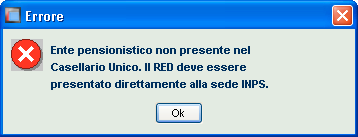 Guida al Servizio RED Telematico Ente pensionistico Redditi da Ente pensionistico Italiano Il reddito derivante da pensione italiana non deve mai essere acquisito nella dichiarazione RED, in quanto