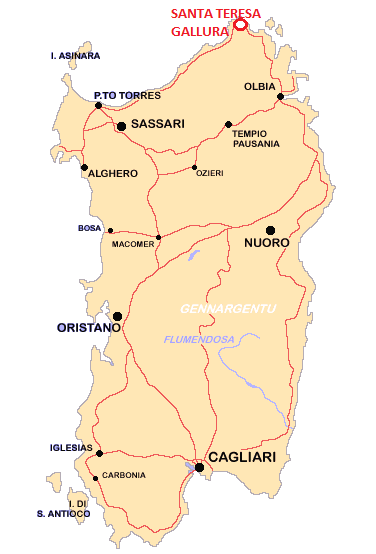 LOCALITÀ Santa Teresa di Gallura è il lembo di Sardegna più prossimo alla Corsica, isole minori a parte.