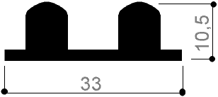 Profili in alluminio e scorrevoli per vetrinette DISEGNI AL VERO (1:1)- SCALE 1:1 1621/D 3223 1621/D/F 1824/N 3221 1824/N/F 3222