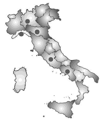 LIGURIA: Dr. S. BOERO LOMBARDIA: Dr. C. CALDARINI Prof. R. FACCHINI LAZIO: Dr. BIAGINI / Dr. ZOCCALI Dr. G. FALCONE Prof.