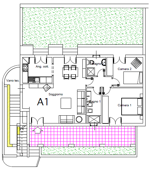 RIF. fort 1 Nelle vicinanze di una delle più incantevoli spiagge dell Argentario, in complesso residenziale di prossima realizzazione, appartamento di ca. 85 mq.