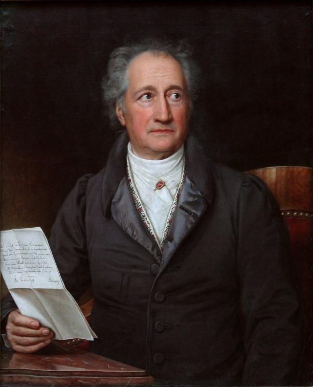 Johann Wolfgang von Goethe Goethe è stato giustamente definito come l ultimo genio rinascimentale: non solo grande poeta, ma anche pittore e scienziato.