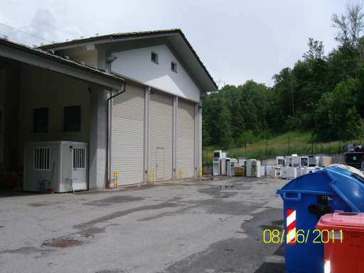 La stazioni di trasferimento di Cogne dove si è passati da 12.075 ton/conferimento nel 2007 a 4.