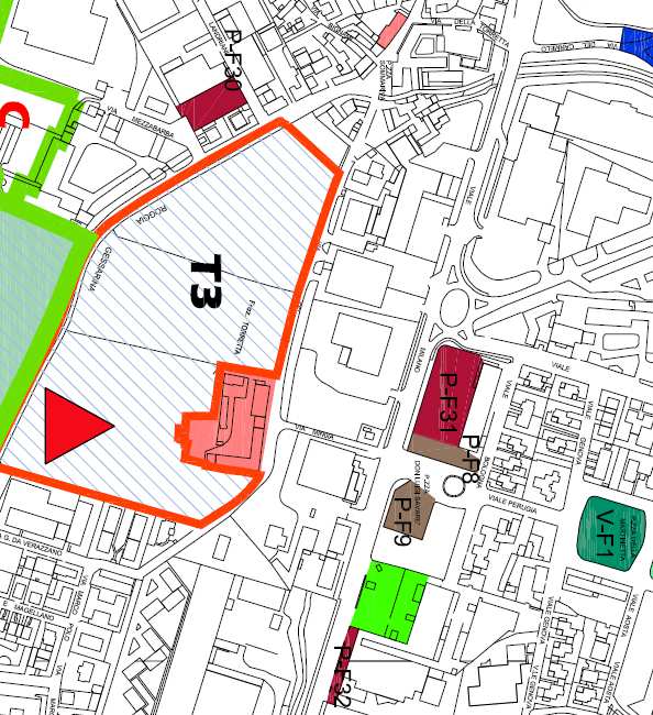 3.STATO DI FATTO DELL AREA L area oggetto della presente relazione è localizzata ad Ovest del centro abitato lungo la ex Via Emilia in un Ambito urbano, secondo quando descritto dalle tavole del PdR,