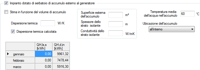 CLIMATIZZAZIONE INVERNALE Accumulo_ripartizione volume Nel caso di impianti centralizzati occorre controllare che il volume di accumulo si riferisca alla