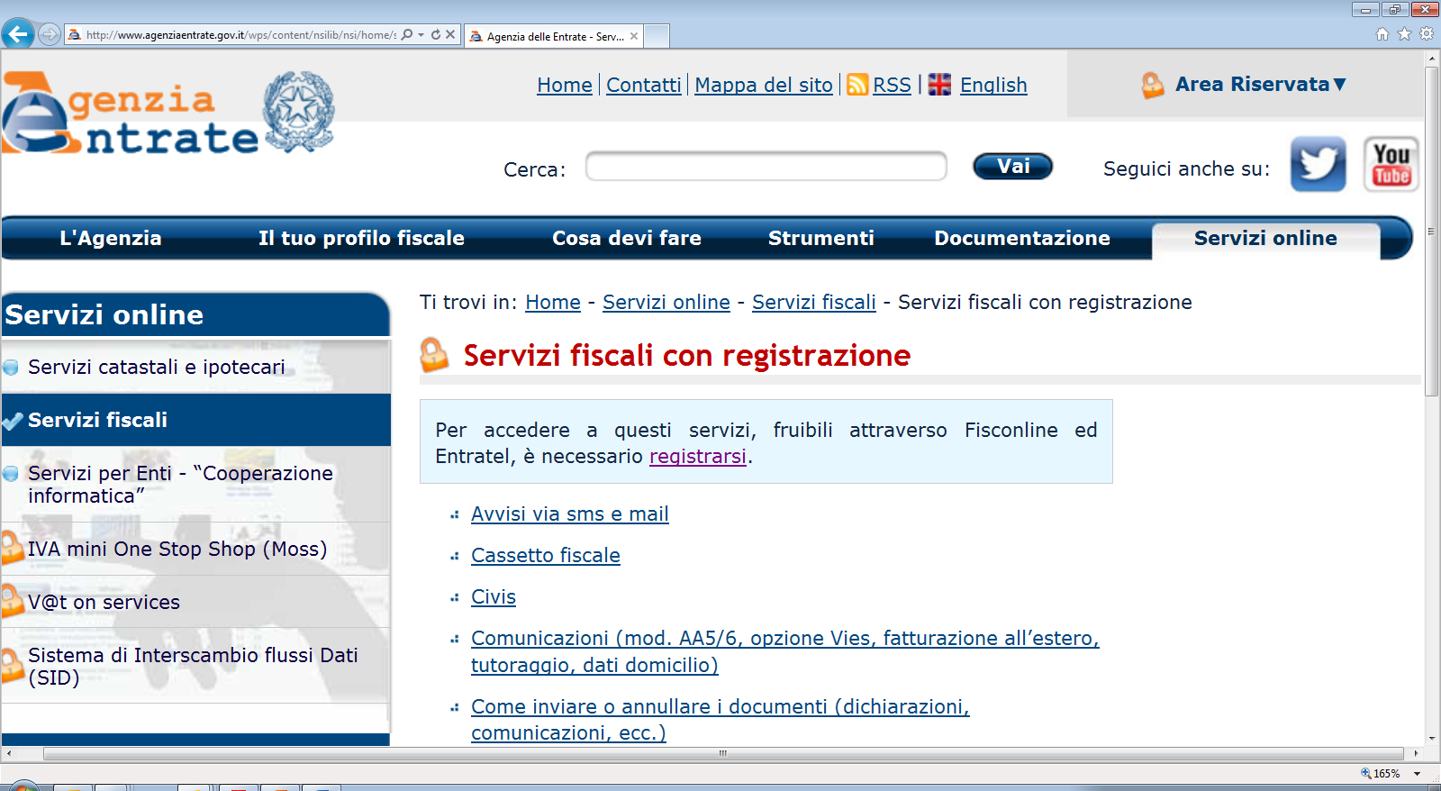 Il PIN online Se provi ad accedere ai servizi fiscali con