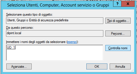 Active Directory Diritti di