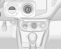 Climatizzatore 119 Comandi per: Velocità della ventola Temperatura Distribuzione dell'aria n = Raffreddamento AUTO = Modalità automatica 4 = Ricircolo dell'aria manuale V = Sbrinamento e