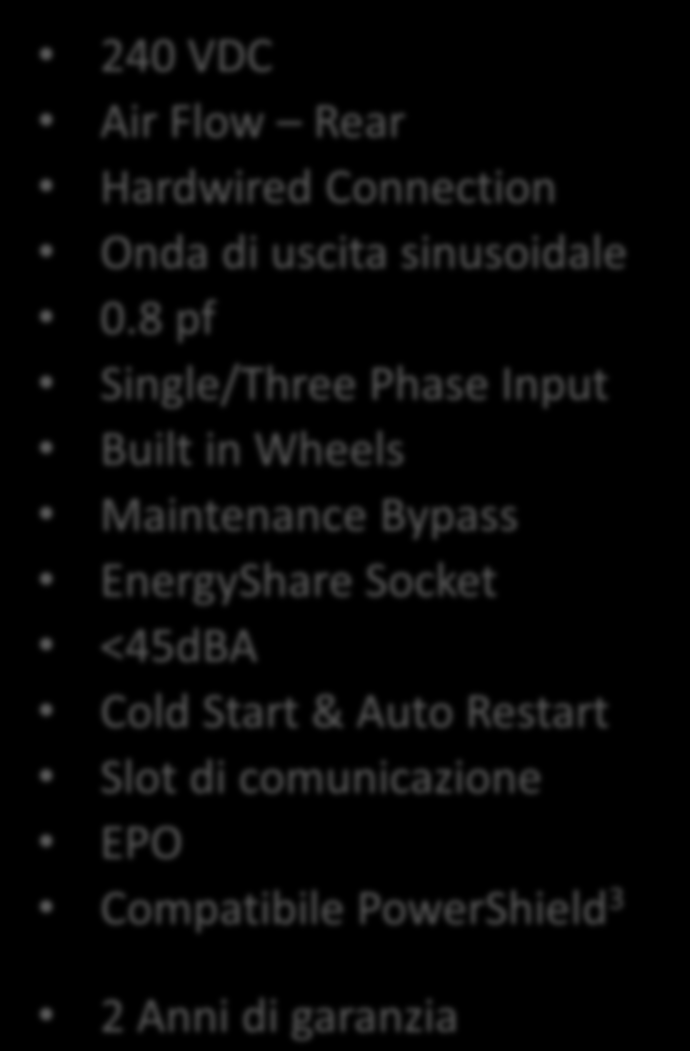 MODELLI: Sentinel Power 5-6 kva Monofase/Monofase 6,5-10 kva Mono/Monofase e Tri/Monofase Online 10