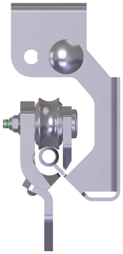 Pericolo! L anello verde sul tasto di sblocco DEVE essere visibile. Solo a questo punto il carrello è bloccato in modo sicuro ed è pronto per l uso (Fig. 3.13).