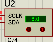 Si esegue il progetto: Figura 11: schermata iniziale L utente preme il pulsante e a video compare il termometro e la temperatura misurata.