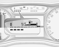 Strumenti e comandi 87 Visualizzatore Deluxe Contagiri Indicatore del livello carburante Per diversi viaggi sono selezionabili due contachilometri parziali.