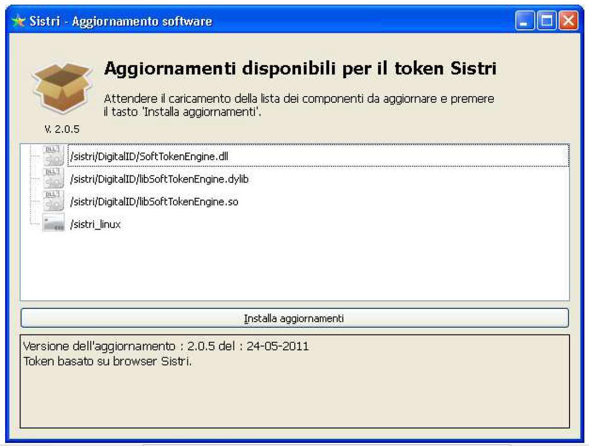 AGGIORNAMENTO DISPOSITIVO USB (1) La richiesta per la procedura di aggiornamento viene avviata, di norma, automaticamente dopo aver effettuato