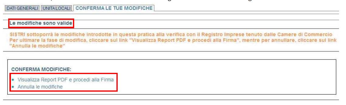 VERIFICA ALLINEAMENTO DEI DATI ANAGRAFICI (6) Il Sistema controlla le modifiche apportate e in caso di esito