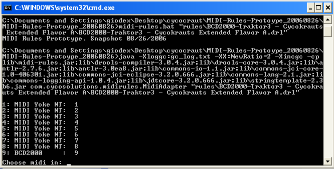 Installazione Creare una cartella di installazione all interno del disco di sistema (C:) e chiamarla Midirules, successivamente decomprimere il file MIDI-Rules-Protoype_20060826.