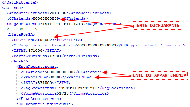 Denuncia Telematica Inpdap Il programma P.M.1.2. è stato modificato per consentire l indicazione nel file xml della distinzione di Enti di Appartenenza diversi da Enti Dichiaranti.