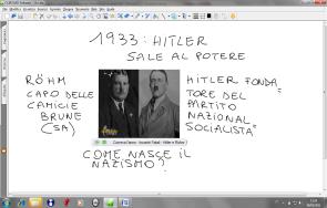 IMMAGINI Sequenza 3 Fermo immagine del primo filmato di documentazione storica con relative annotazioni Presentazione del contesto storico: repubblica di Weimar e ascesa del nazismo (3 h).