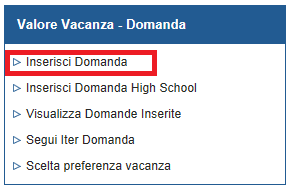 MANUALE UTENTE Domanda web Valore Vacanza Pag. 8 2.