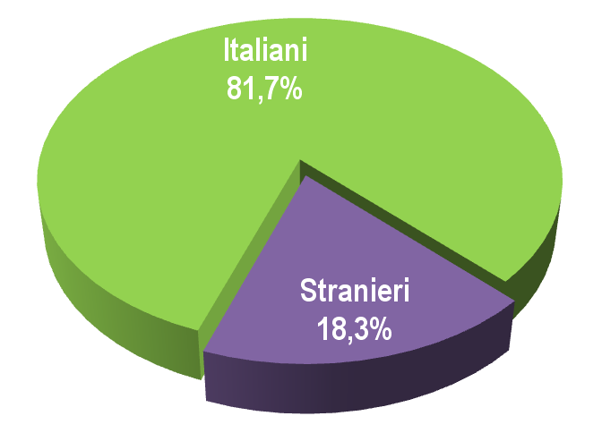 Le caratteristiche del turista: la provenienza Il turismo delle seconde case ha una forte prevalenza di domanda italiana, molto più del turismo nelle strutture ricettive ufficiali.