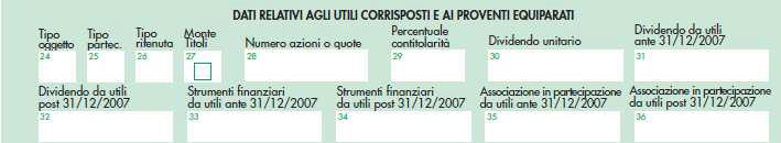 10 cadauna) con 2 soci al 50% (non in trasparenza) ha deliberato e distribuito in aprile 2013 utili generati nel 2007 per 20.000. In tal caso occorre compilare il mod.