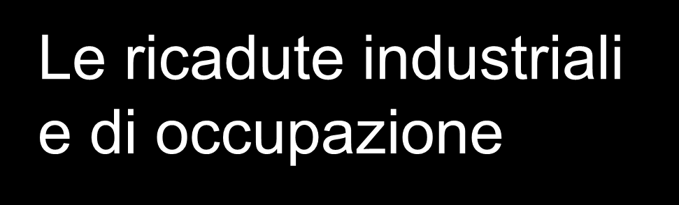 Le ricadute industriali e di occupazione L iniziativa avrà ricadute interessanti principalmente per la cantieristica, avendo primari cantieri da noi consultati già manifestato il loro