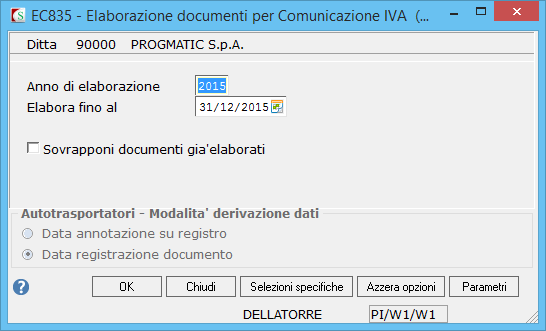 SPESOMETRO ANNO 2015 COMUNICAZIONE POLIVALENTE Procedura Gestionale: SPRING SQ PROCEDURA PER GESTIONE DATI E CREAZIONE FILE EXCEL PER IL COMMERCIALISTA (UTENTE SISTEMI) Revisione 1.