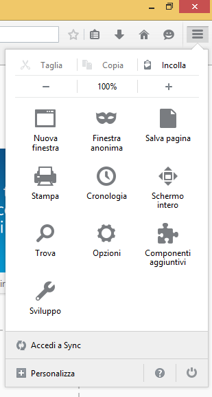 ISTRUZIONI PER LA CONFIGURAZIONE DEL SERVIZIO PROXY NEL BROWSER FIREFOX. 1.