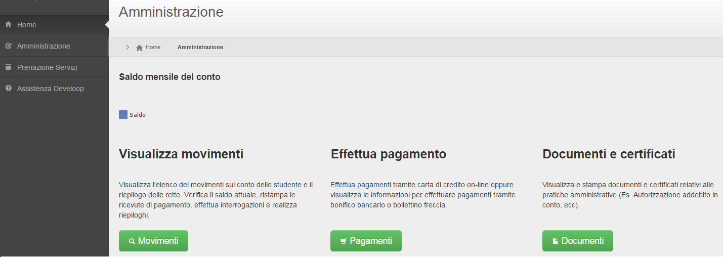 3 Area Amministrazione Dopo aver effettuato l accesso all area riservata del sito http://loop.santacaterinasesto.