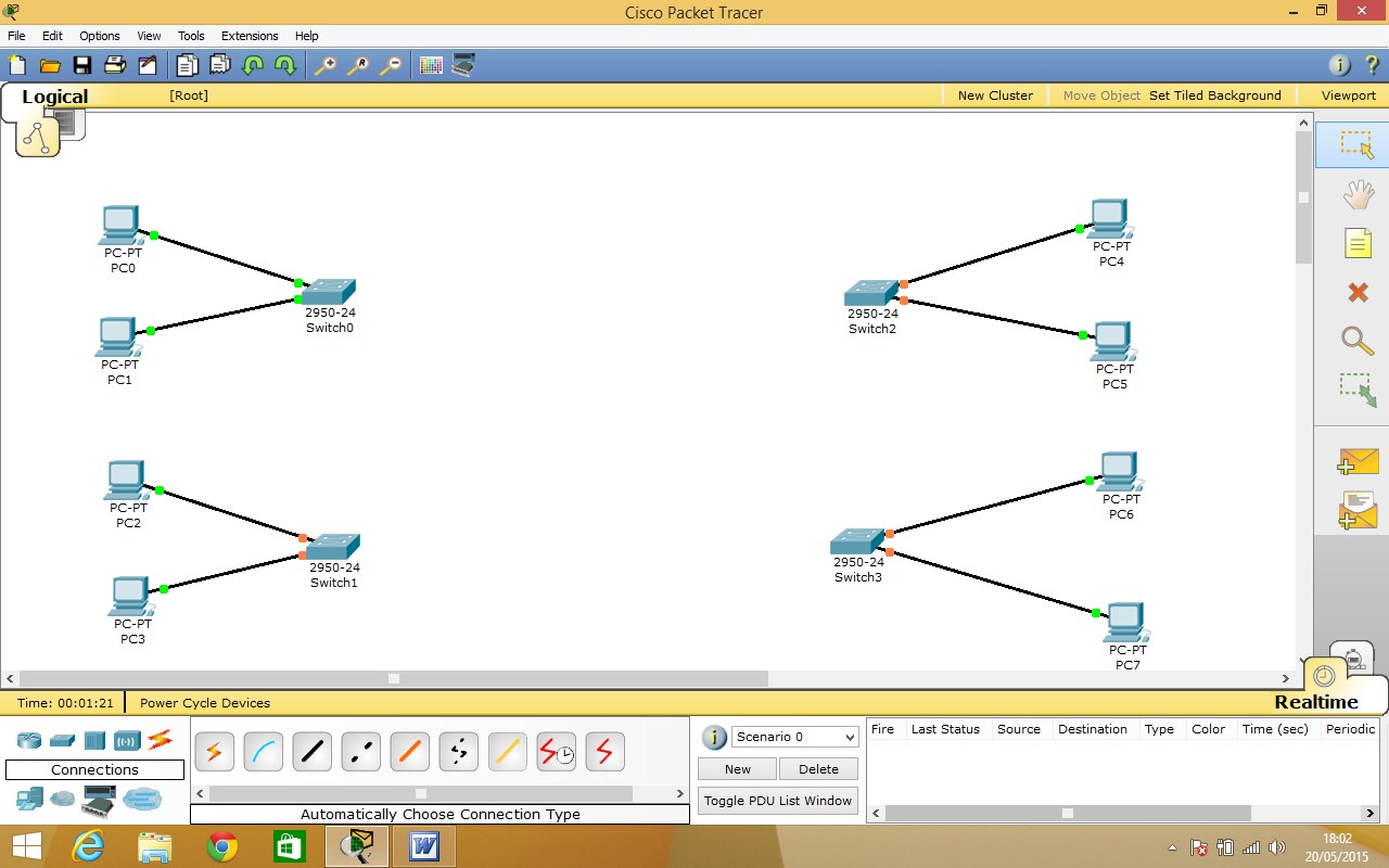 Laboratorio 4 Packet Tracer Prendere due pc per rete e collegarli con uno